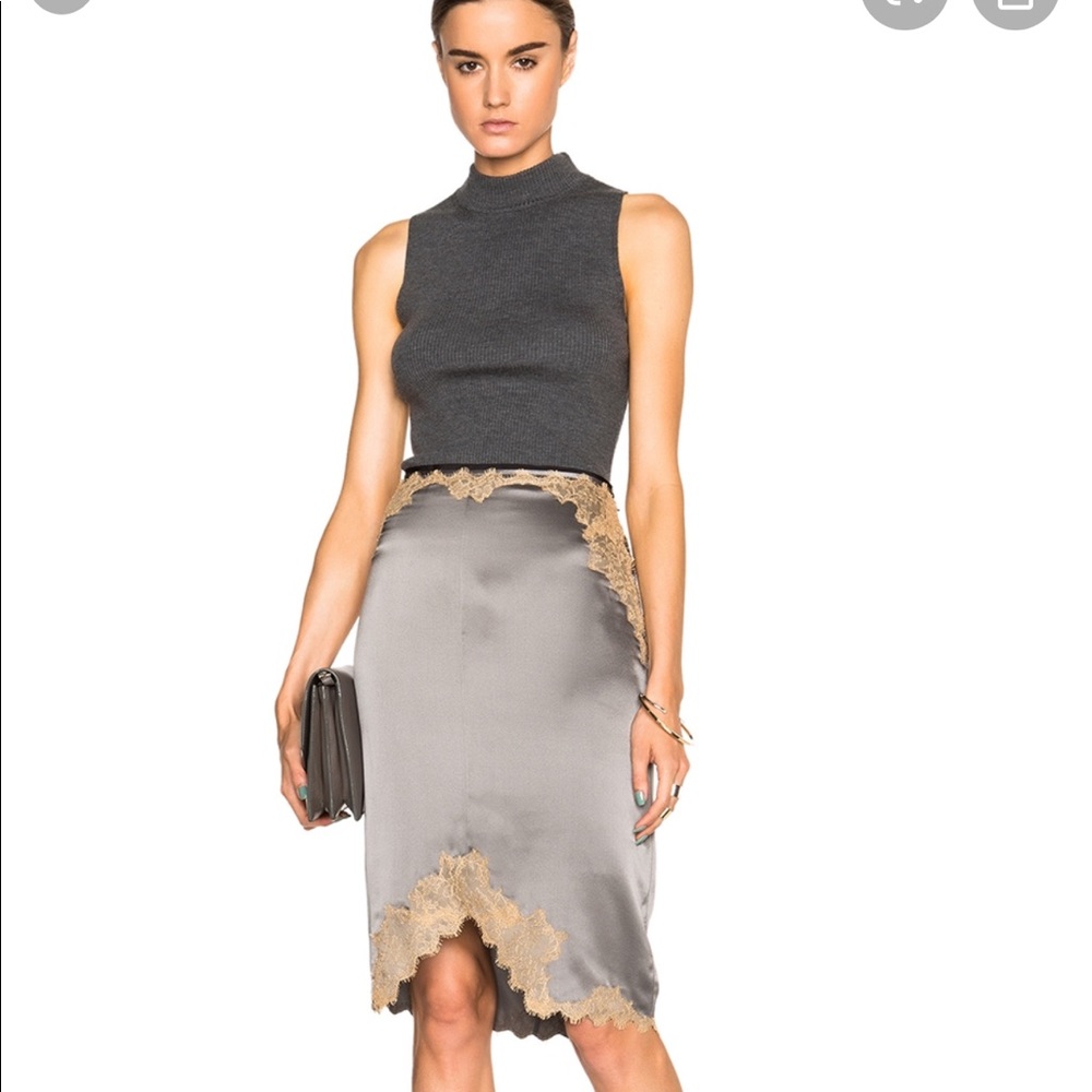 Rag and bone silk skirt
